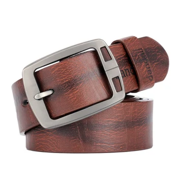 

NEW Luxury Brand Retro Style Cowboy Belts for Men Pin Buckle Men BeltsHigh Quality Male Leather BeltsCinturones Para Hombre 2019