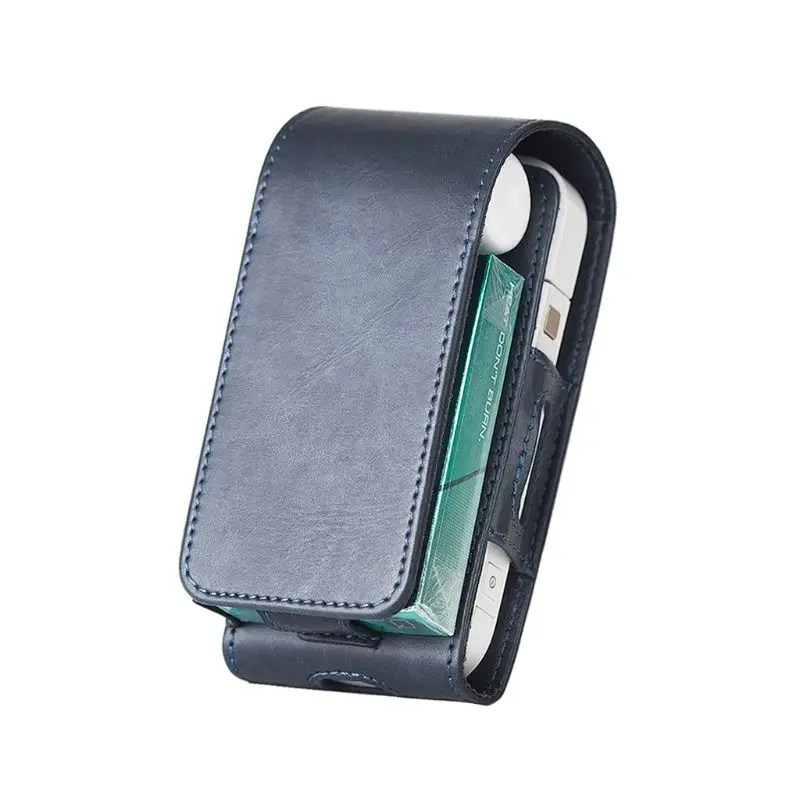 

Portable PU Leather Bag For IQOS For IQOS 2.4 Plus III Universal Pouch Black Blue Color Case