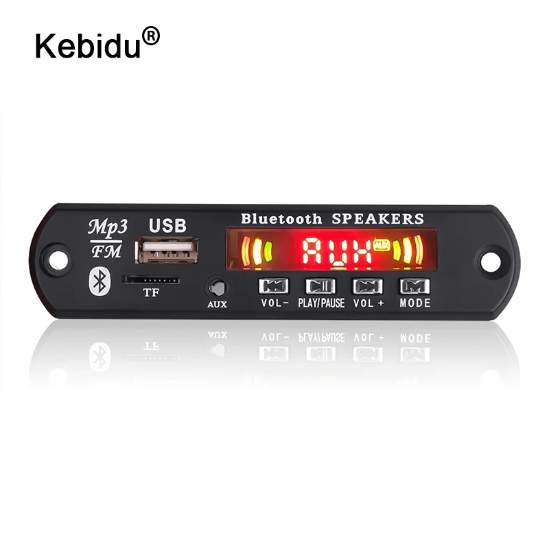 

Handsfree Calling Car MP3 Player Module Colorful Display V5.0 Bluetooth Decoder Board Recording 3.5MM AUX FM Radio Audio USB TF