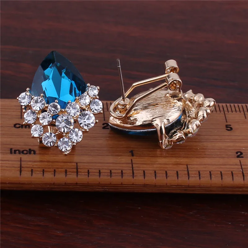 2018 new design  Austria crystal  rhinestone  ear buckles earrings  or stud earrings  (22)