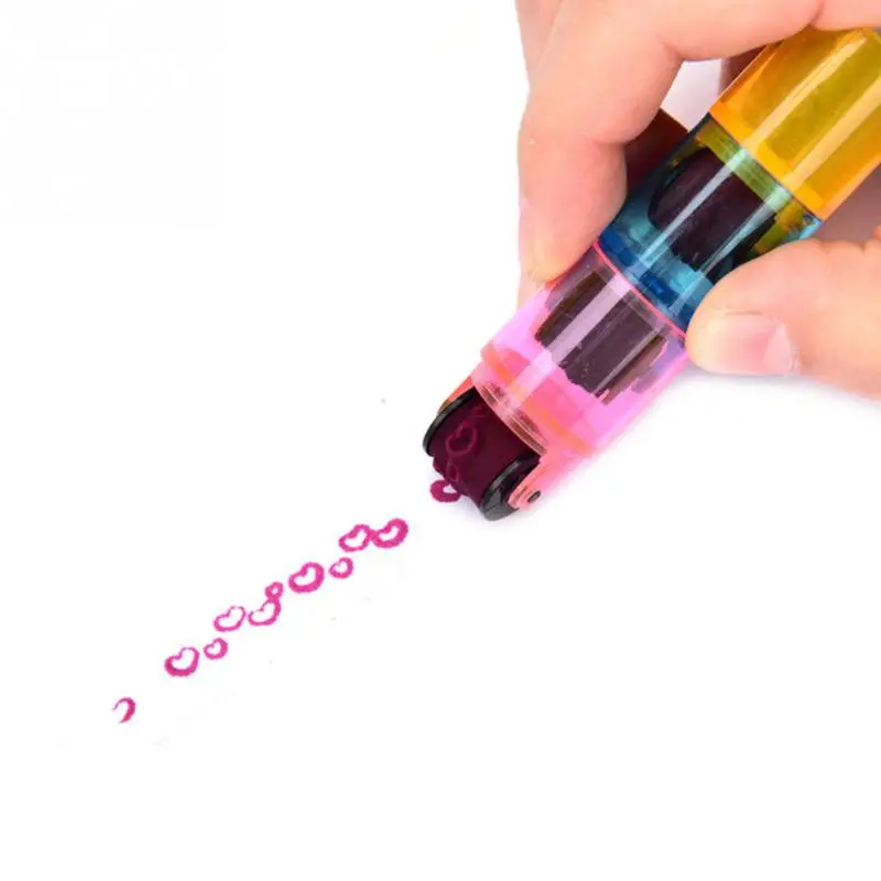 Купить Печать интересный образовательный DIY мультфильм цикл Ролик Штамп без чернил Pad | Юный художник (32871273809)