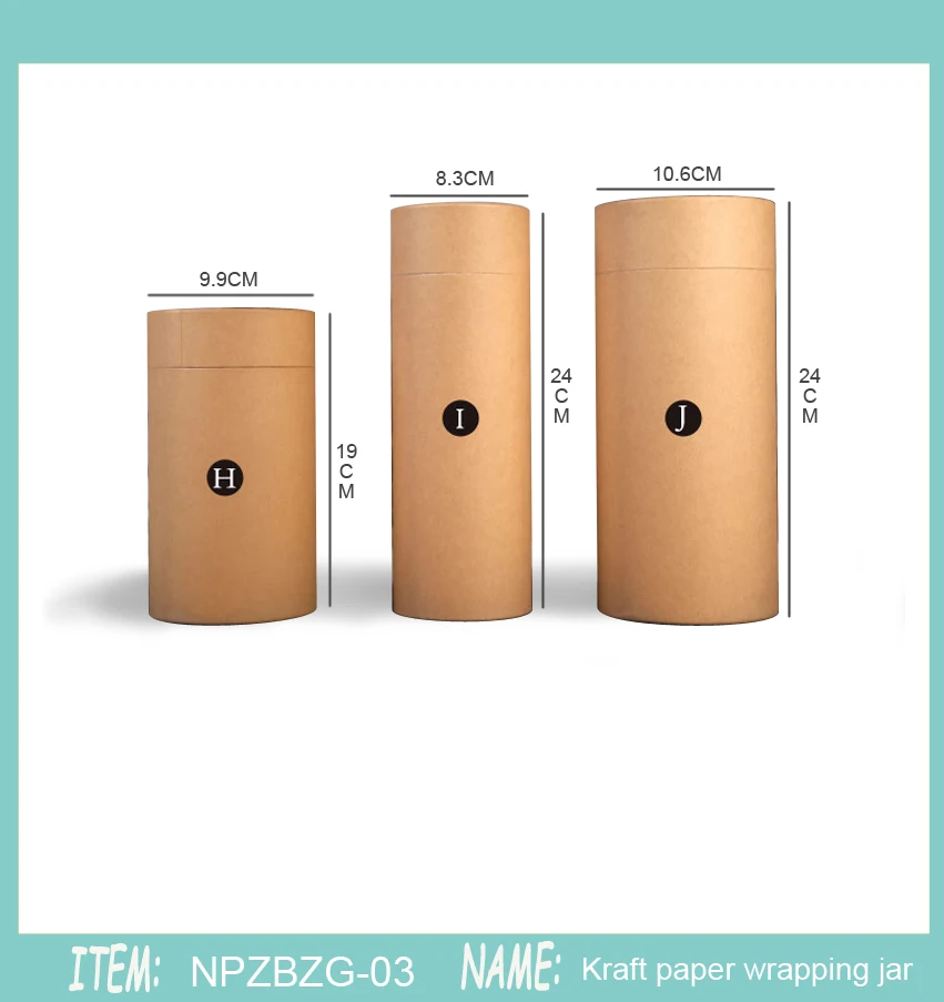 100 шт. 50 г 30 80g100gTea упаковочная трубка для рисования упаковка упаковки крафт кофе