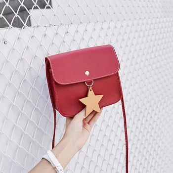 

Women Single Shoulder Small Baoxingxing Hanging Piece Laser Bag Summer and Autumn New Oblique Hanging Star Bag Ladies Hand Bags