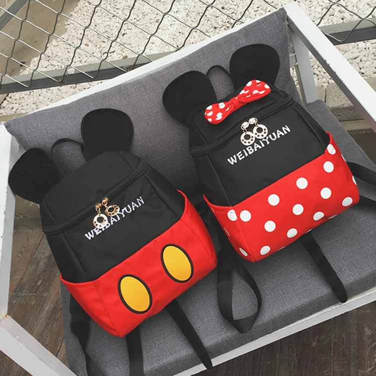 Casual Wild Cute Canvas Backpack New Korean Version Trend Of Cartoon