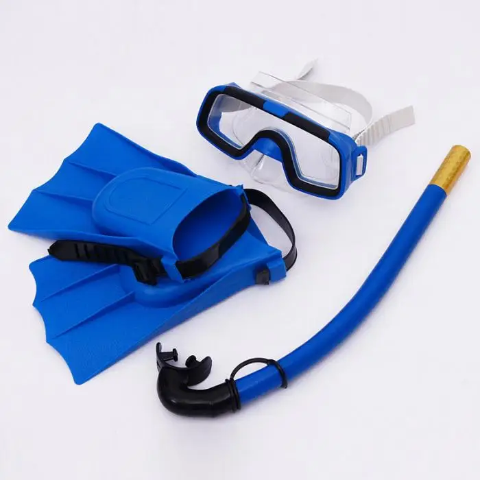 Набор детских масок для дайвинга, анти-туман, плавательные очки, маски, трубка, плавники, набор для детей, для мальчиков и девочек, FH99