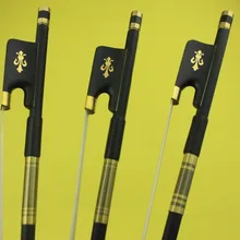 3 шт. PRO Черный углеродного волокна Виола лук белый конский волос высокого качества