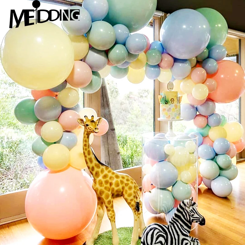 

100pcs Macaron candy color balloons Adult wedding or birthday party decor kids Latex ballon girlish globos for Background decor