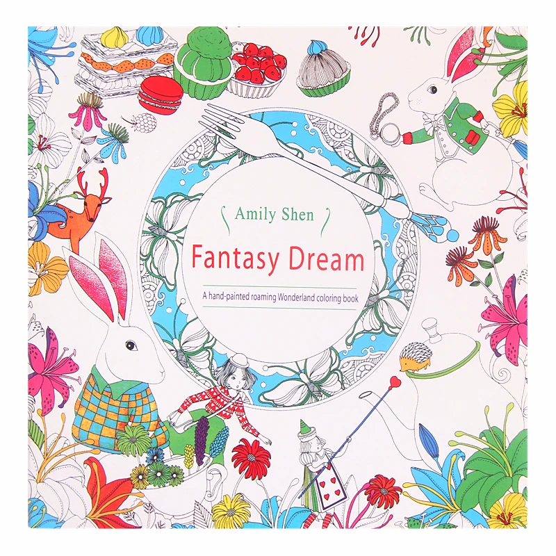 

Fantasy Dream Amily Shen Colouring Book Childhood Dream Painting Drawing coloring Book books Painting Colors Release Pressure