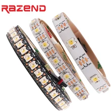 Лучшая цена 1 м 2 м 5 м прибор приемно-SK6812 RGBW Светодиодная лента нейтральный белый гПа Водонепроницаемый 30/60/96/144 светодиодов/pixles/m 5V подобным WS2812B
