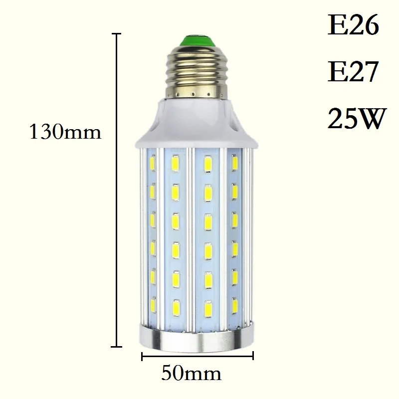 Светодиодный светильник E27, E26, E39, E40, 5730SMD, Кукурузные лампы 18 Вт, 25 Вт, 30 Вт, 45 Вт, 50 Вт, 60 Вт, 80 Вт, лампада, люстра, свеча, освещение для дома