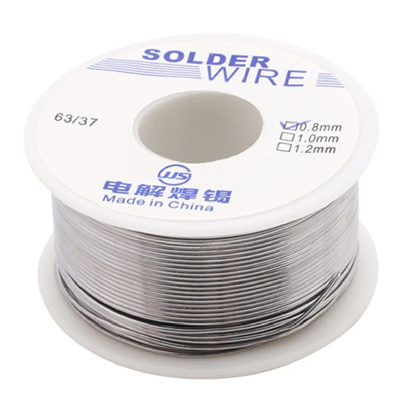 

Solder Wire 100g 1.0mm 0.8mm Welding Line Sn60/Pb40 Flux 2.0% Rosin Core Tin Low Melting Piont Repair for Electrician Soldering