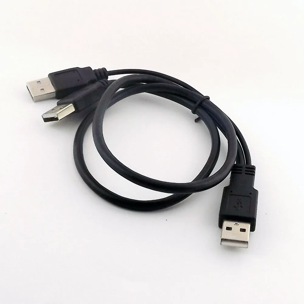 1x USB 2,0 A папа-двойной USB 2,0 A штекер для передачи данных и зарядки Y сплиттер папа-папа удлинитель соединительный кабель 15+ 65 см