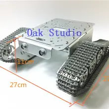 T300 все металлические tnak, алюминиевый сплав, умный танк, машина шасси с двигателем обнаружения скорости, для DIY, робот соревнований Owi. Panzer