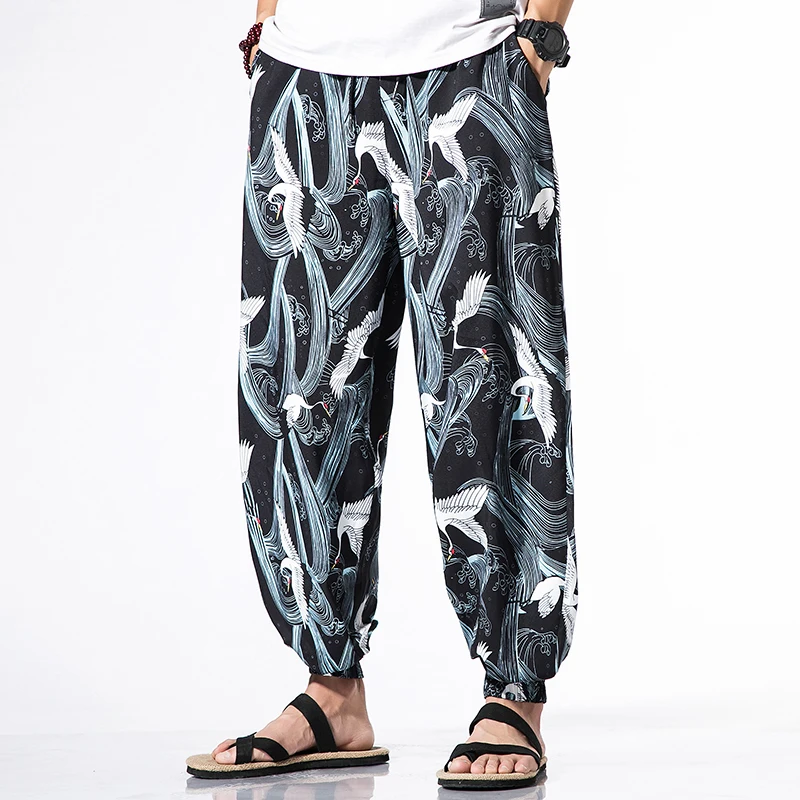 

2019 Harem Pants Graphic Print Pencil Pants Elastic Waist Track Pants Trousers Mens Womens Fashion Joggers Sweatpants