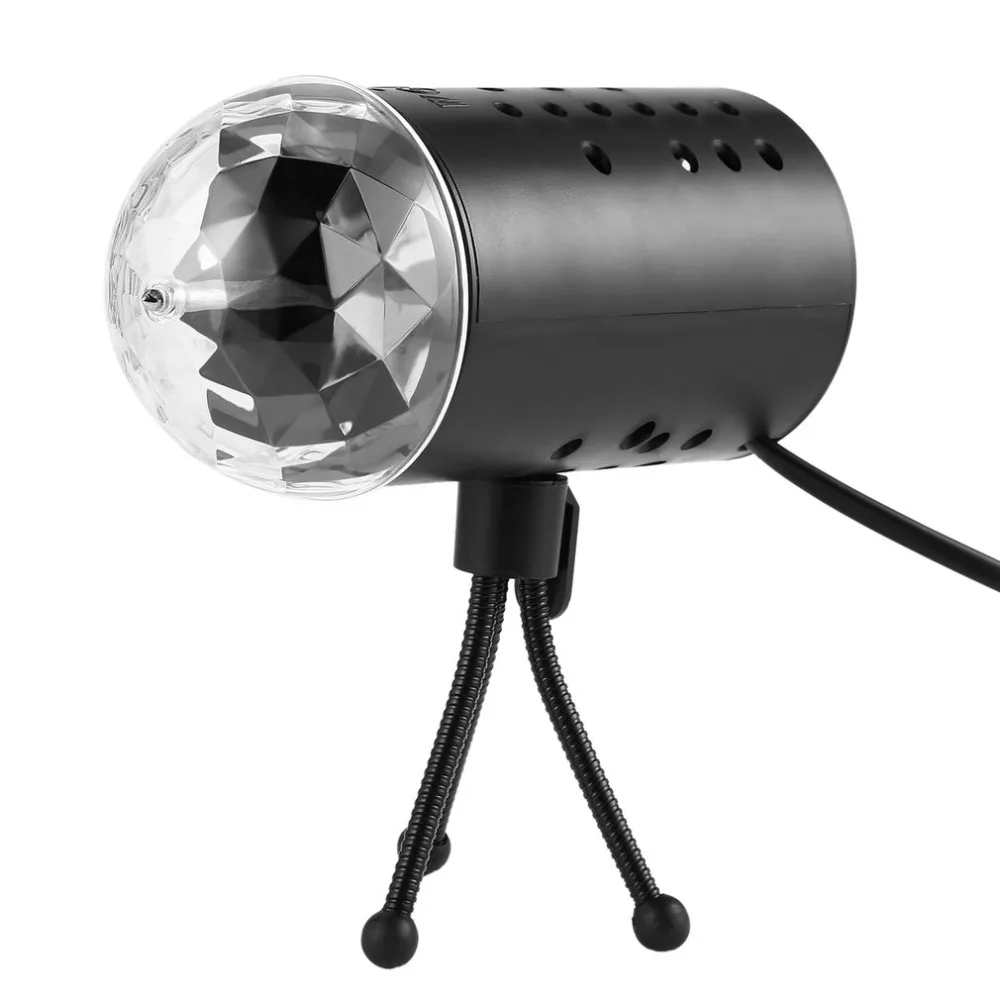 

UK/EU/AU Plug LED RGB Stage Light 5W 6 Colors Crystal Laser Disco Light Lamp DJ LED Bulb Party Dancing Lamp Long Lifespan