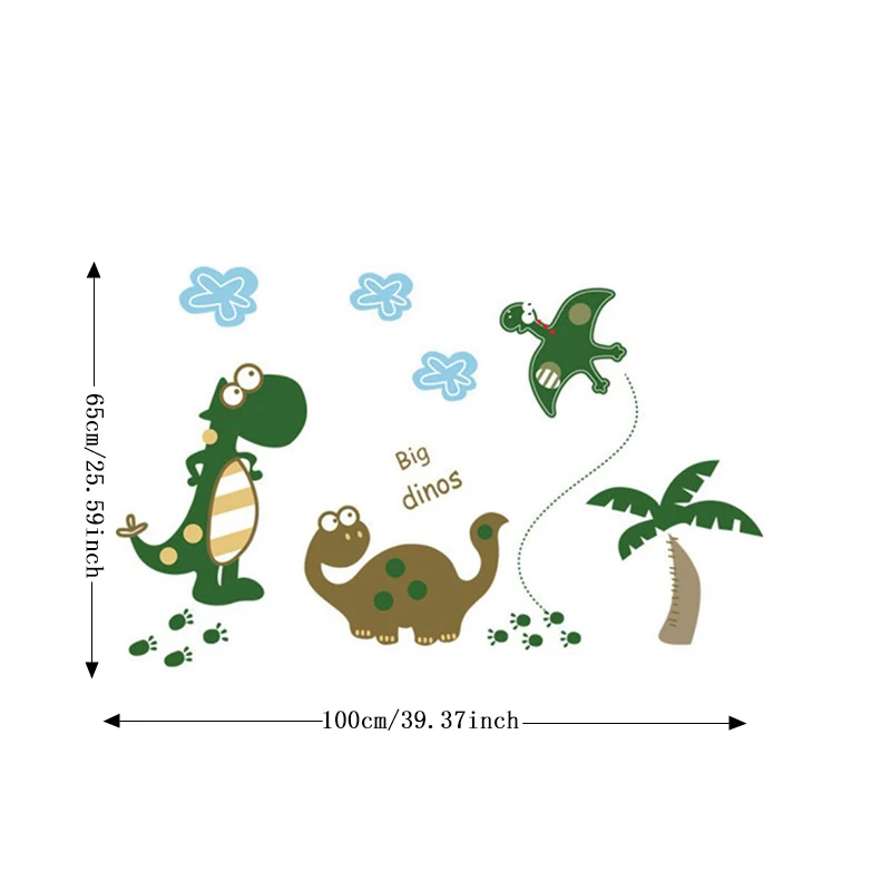 Zs наклейка динозавр Наклейка на стену s детская комната Домашний декор динозавр виниловая Детская комната Наклейка в детскую комнату декор для детской комнаты - Цвет: ay7008