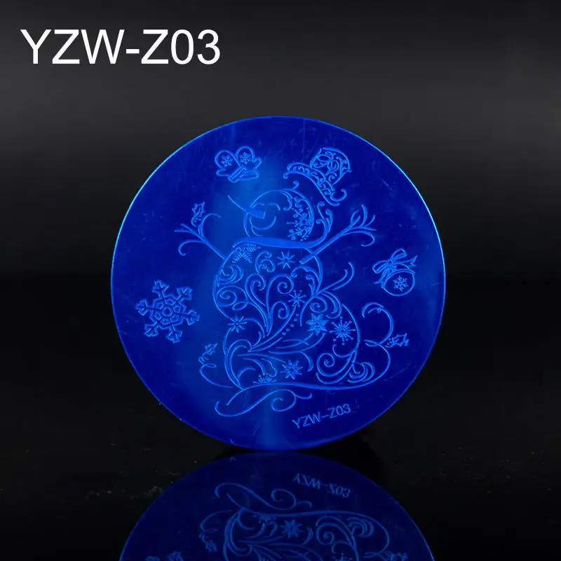 YWK 30 дизайнов дизайн ногтей штамп шаблон цветок лоза листья розы Цветочный Рисунок печатная пластина для маникюра трафарет - Цвет: YZW-Z03