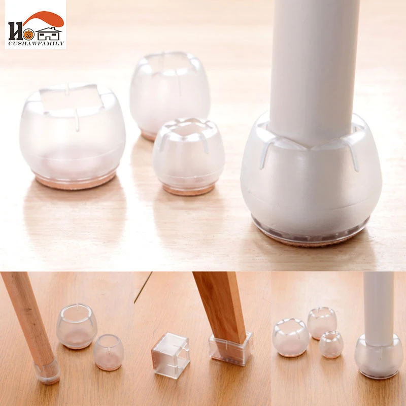 

CUSHAWFAMILY 1pcs Non-slip Thickening silicone table leg mat household tables and chairs the feet to protect mat chair leg cases