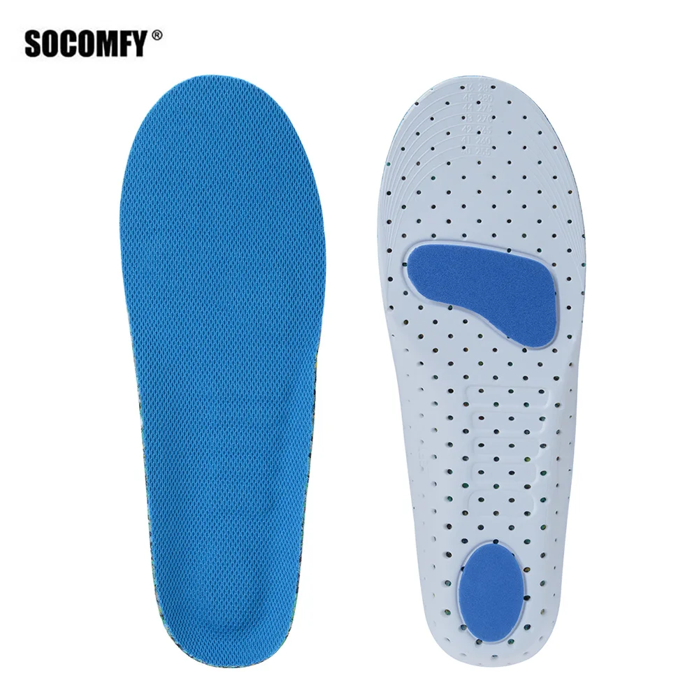 SOCOMFY أحذية رياضية النعال إيفا إدراج صدمة امتصاص التنفس بحرية أحذية النعال الوسادات وسائد القيام بنزهات طويلة سيرًا على الأقدام تشغيل
