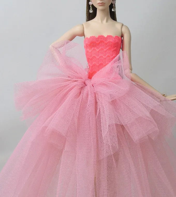 Одежда для Барби 1/6, свадебное платье, наряд принцессы, черный, белый, красный, кукольные аксессуары
