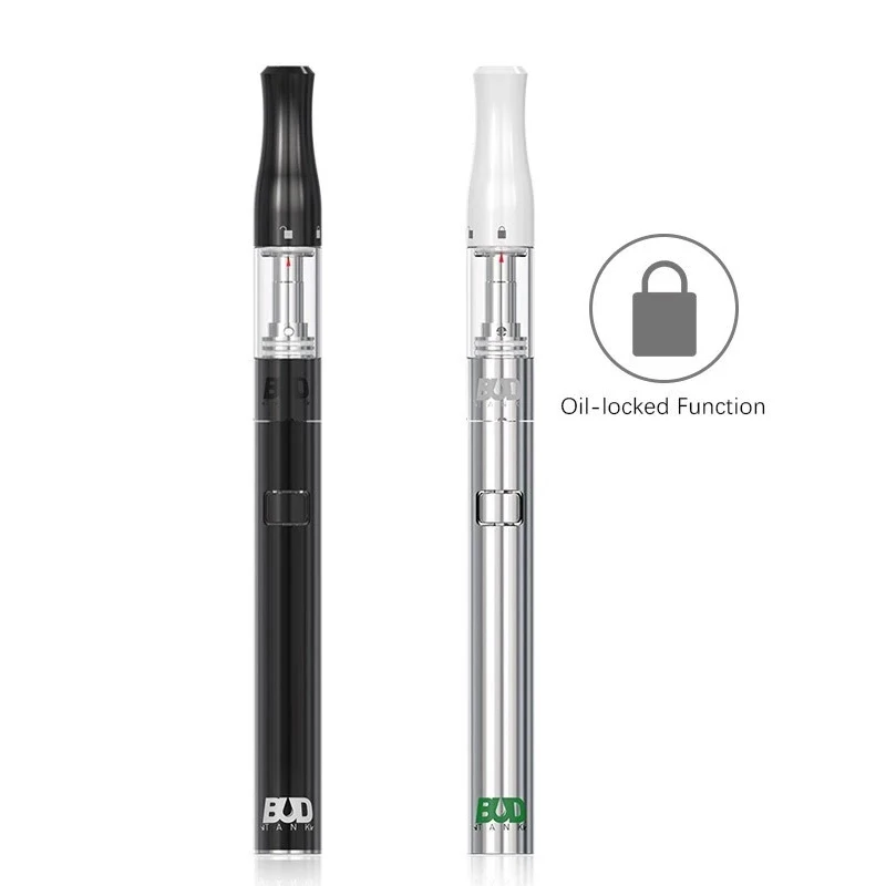 

BUD Lock Function Tank Empty Atomizer 510 Cartridge 0.5ml Vape Ecig Pen Vaporizer Ceramic Thick Oil E Cigarette Disposable Mini