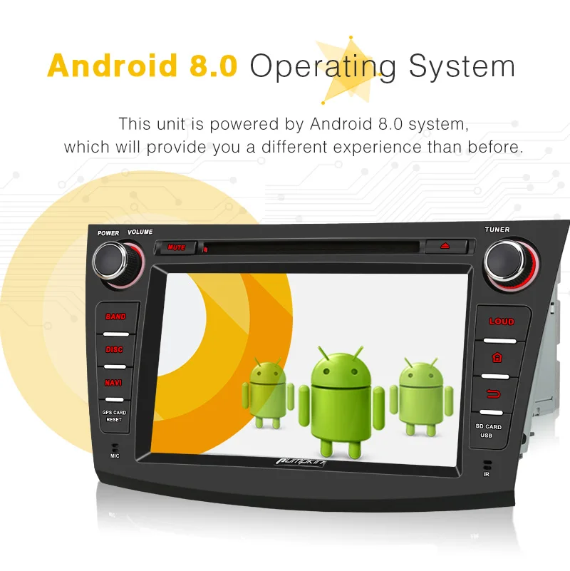 Perfect Pumpkin 2 Din Android 8.0 Car Multimedia DVD Player GPS Navigation Car Stereo For Mazda 3 2009-2012 Wifi FM Rds Radio Headunit 2