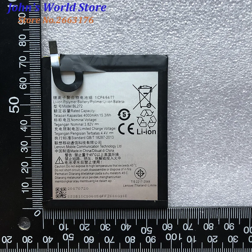 Для Lenovo 4000Mah BL272 оригинальный аккумулятор Замена для Vibe K6 K33A42 умный мобильный