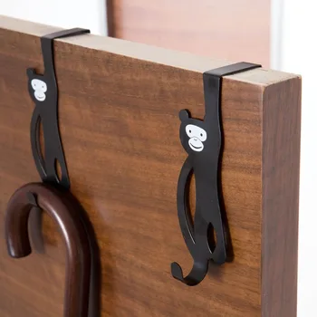

OTHERHOUSE Iron Door Hanger Key Holder Wall Hook Clothes Hanging Rack Holder Living Room Monkey Shape Door Hooks Home Decoration