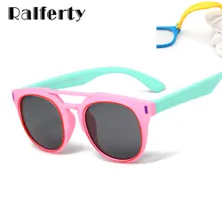 Ralferty 2018 Ultra-light гибкий очки детские поляризационные девочек мальчик солнцезащитные очки UV400 ребенок очки силиконовые очки K8168