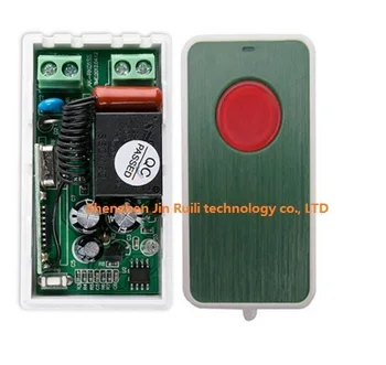 

NEW AC220V 1CH RF Remote Control Switch System teleswitch 1X Transmitter + 1 X Receiver 1ch relay smart home z-wave 315/433 MHZ