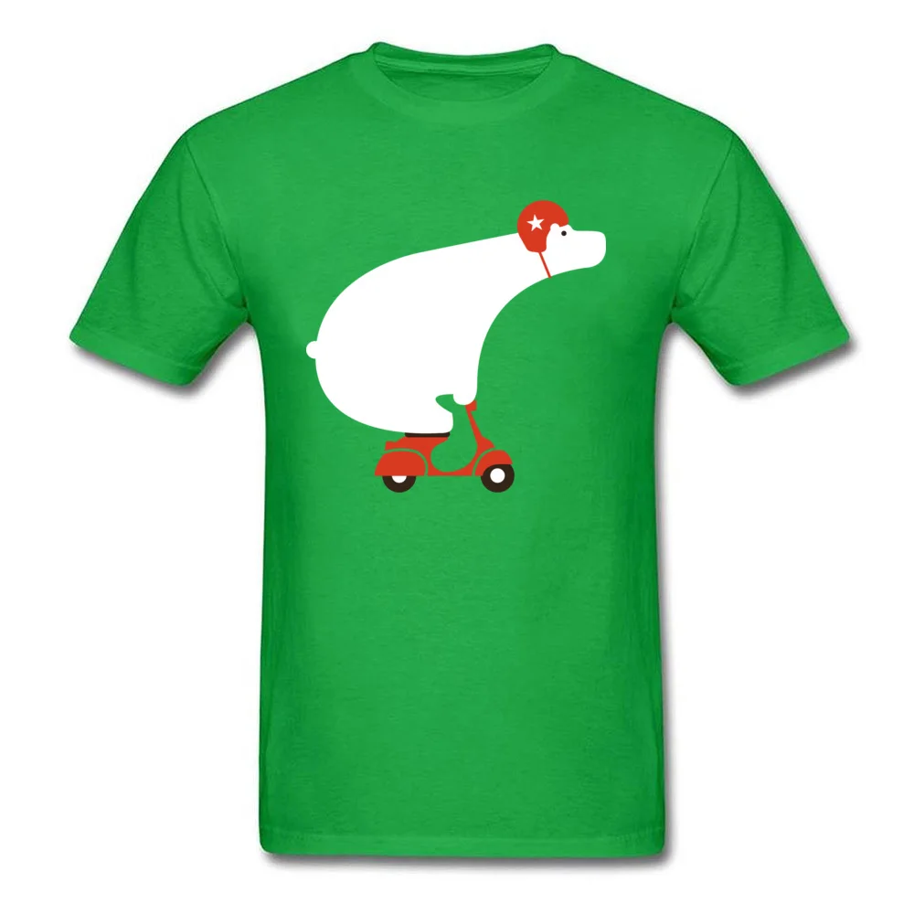 

Men T Shirts Polar Bear On Scooter Funny T-shirt Group Top TShirt All Cotton O Neck Short Sleeve Printing Sweatshirts Lovers Day