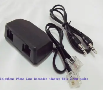 

RJ11 Telephone phone Line To 3.5mm Recording Adapter computer recording for record pen