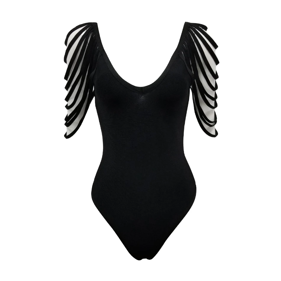 CIEMIILI 2018 جديد مثير أزياء شرابة الصلبة Bodycon نحيل الخامس الرقبة الجوف خارج المرأة ملهى ليلي ضمادة المشاهير ارتداءها رومبير CIEMIILI 2018 جديد مثير أزياء شرابة الصلبة Bodycon نحيل الخامس الرقبة الجوف خارج المرأة ملهى ليلي ضمادة المشاهير ارتداءها رومبير