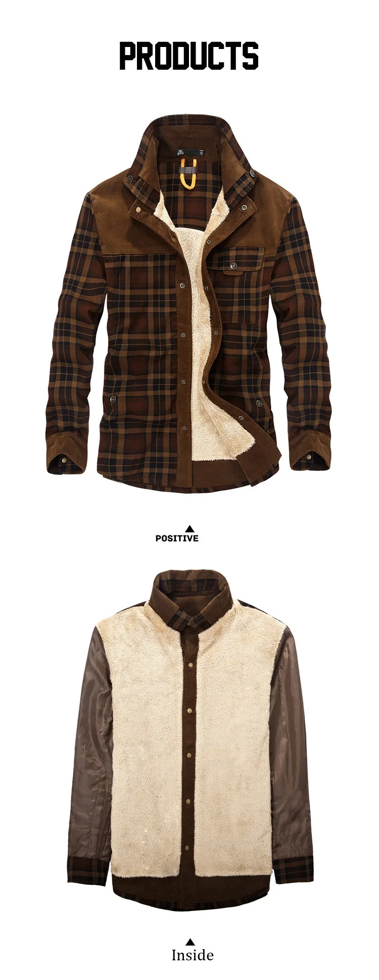 HTB1s6suwBmWBuNkSndVq6AsApXad Brand Shirt Men Casual Shirts Wool Fleece Thick Warm Shirts for Men Handwork Plaid Shirt Men Camisa Denim Hombre Size M-4XL Mallzona