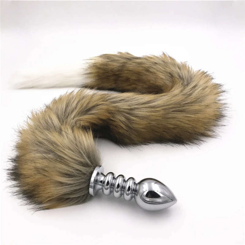 Anal Plug Super Long Thread Stainless Steel Butt Animal Tails Interst Ass Sex Toys for Women Products H8-5-141E | Красота и здоровье