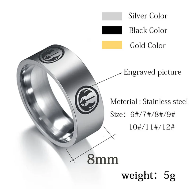 Кольцо мужское из нержавеющей стали 8 мм|finger ring|stainless steel ringsteel ring |