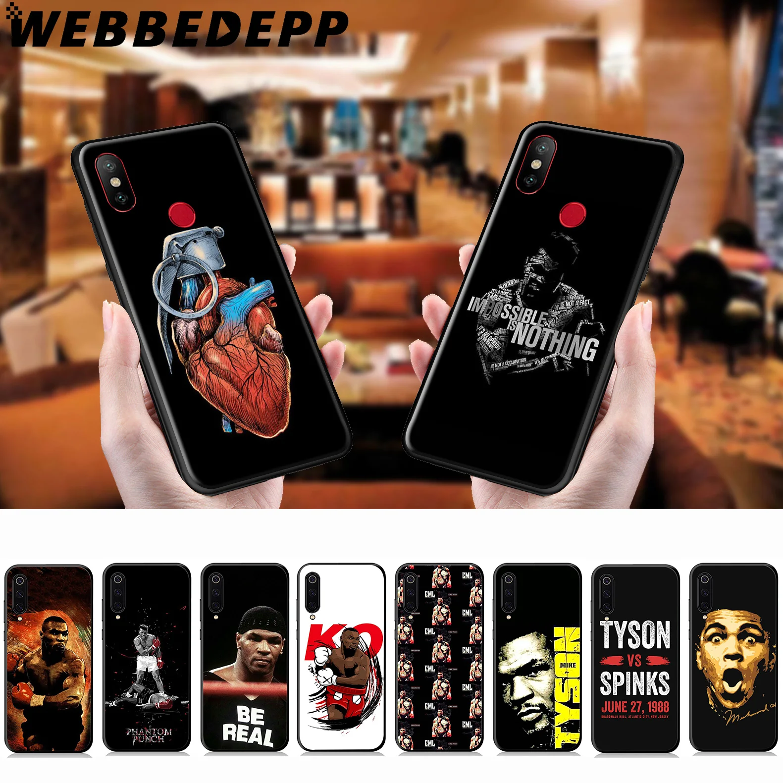 WEBBEDEPP майка Тайсон бокс мягкий чехол для Xiaomi Mi 9T 9 8 SE 6 A1 A2 A3 Lite MiA1 MiA2 MiA3 F1 MAX 3 Mi8 CC9E CC9 |