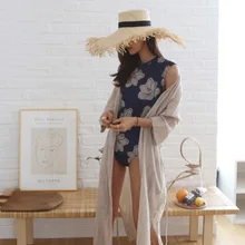 Купальник для девушек, для плавания, спортивные купальники, для женщин, сдельный купальник,, с принтом, с вырезом сзади, полиэстер, сексуальный купальник