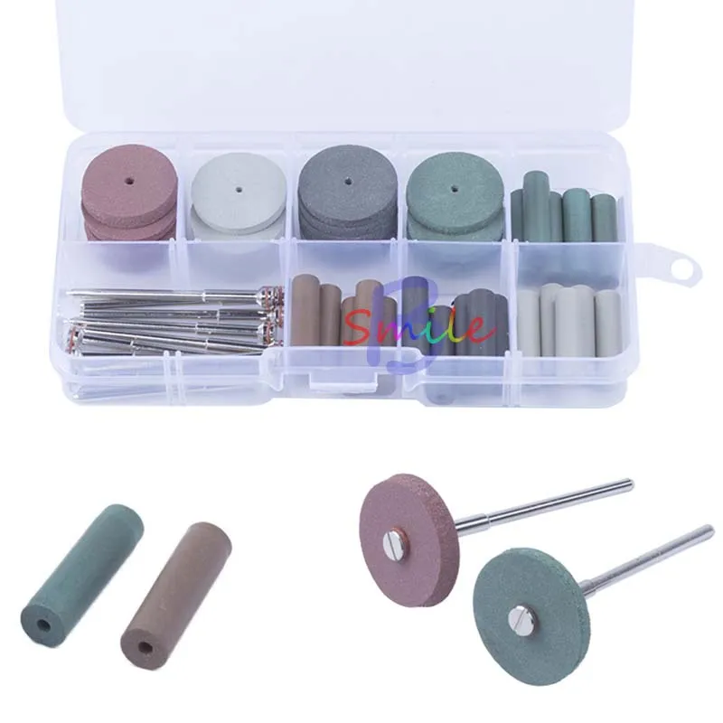 

1 set High Quality Dental Silicone Rubber Polishing Grinding Wheels Burs Coarse Fine Ultra 10pcs Shank Mandrel 2.35mm