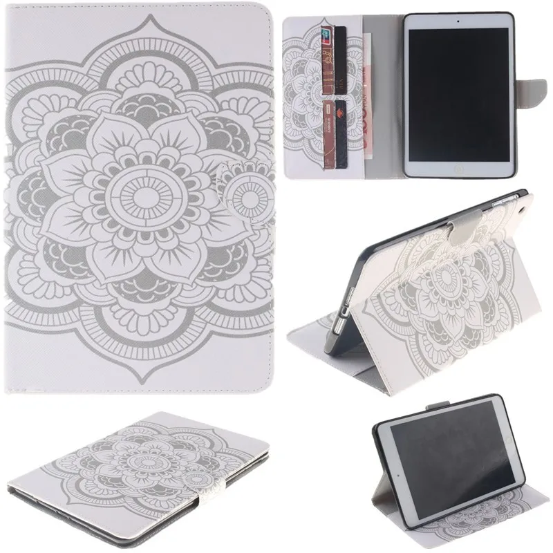 Lovly Flower Flip Wallet Case For Apple iPad Mini Cover For Mini 2 Mini1 Mini 3 Case PU Leather Stand Tablet Cover Case Fundas (10)