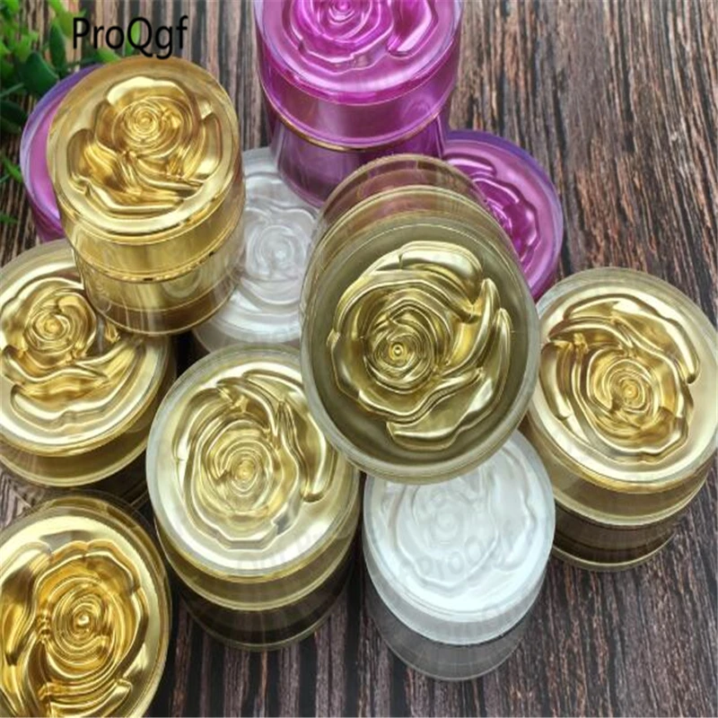 

10pcs 10ml 15ml 20ml 30ml rose style acrylic cosmetic box