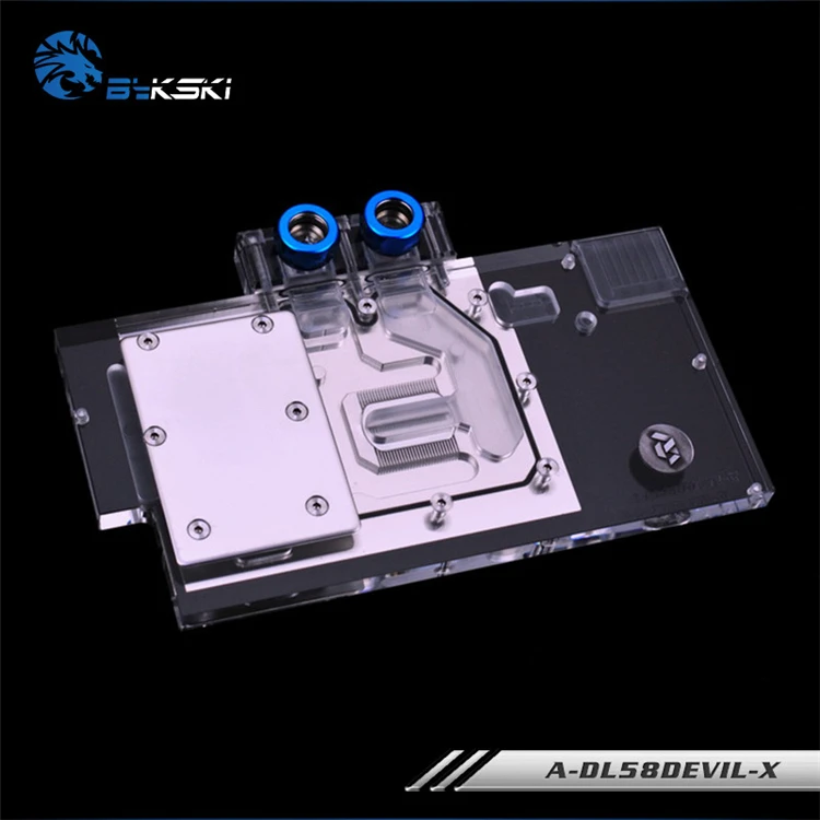 Блок водяного охлаждения Bykski для PowerColor RX 580 Red Devil|water cooling block|cooling blockgpu water block |