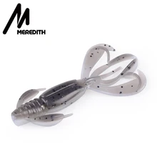 MEREDITH Fishing Lures Crazy Flapper 70mm 3g 10pc Lot Craws Soft Lures Fishing For Fishing Soft