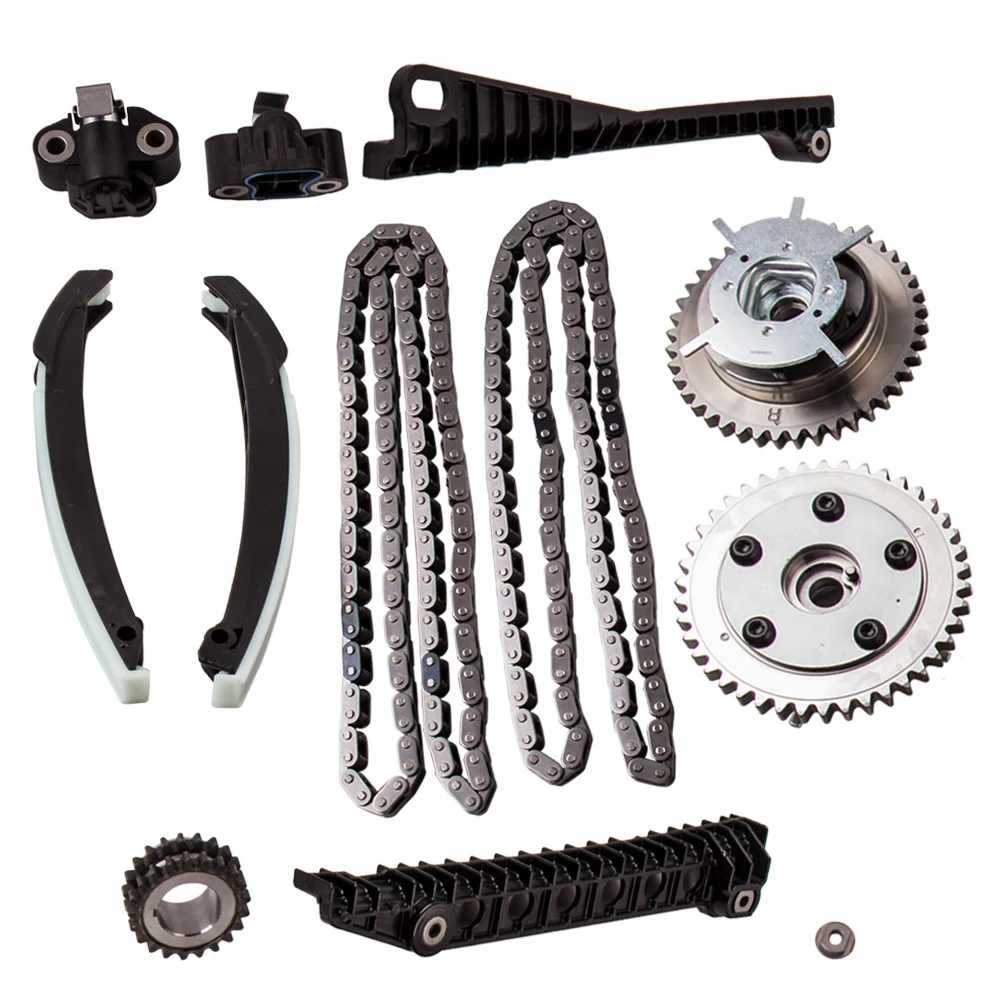 Timing Chain Kit+Cam Phasers+Cover Gasket 2004 2008 For Ford F150