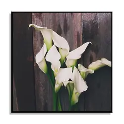 Белые цветы лилии художественные принты для декора стен искусство без рамы цветочный принт на холсте настенное искусство для отделка для