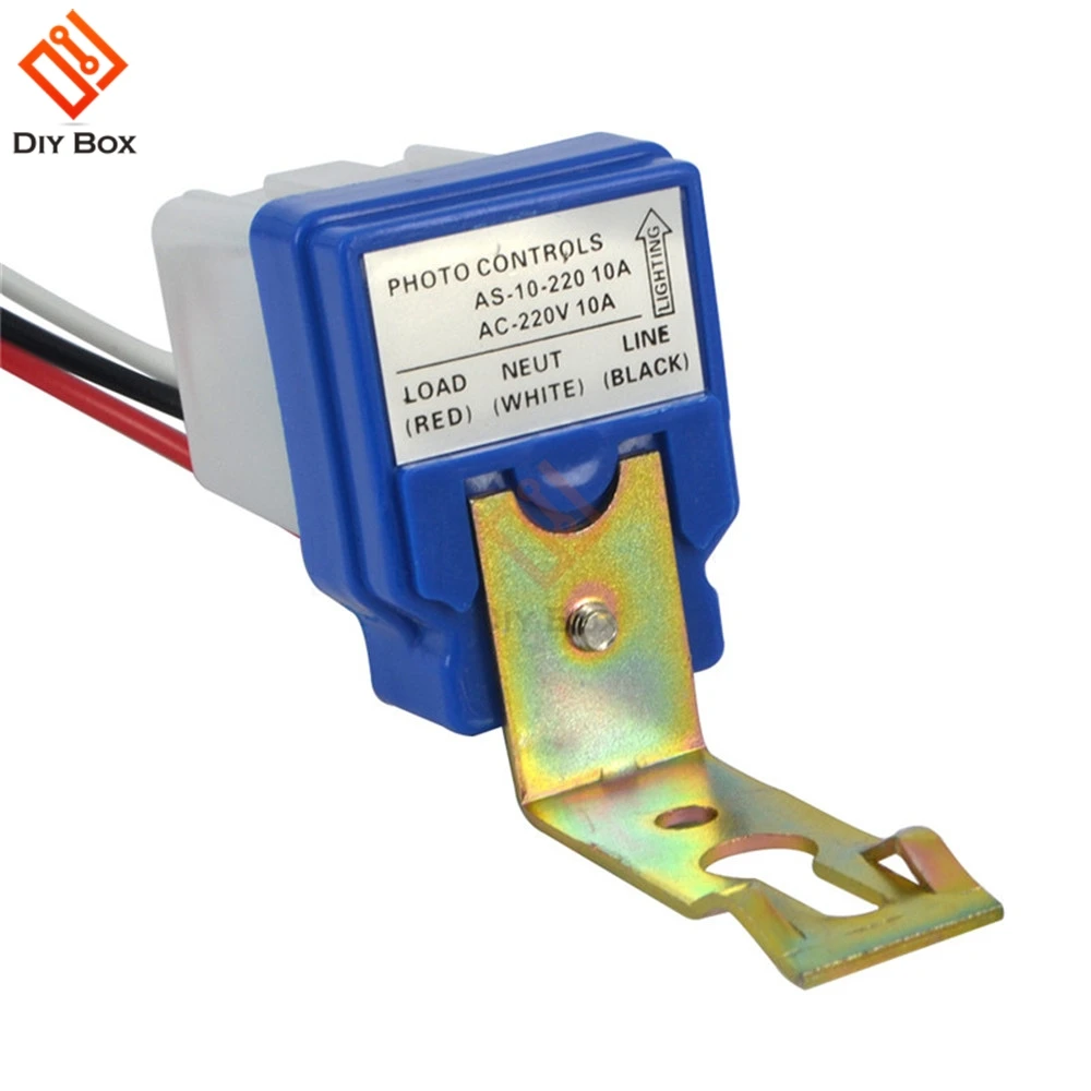 

Switch Automatic Auto On Off Photocell Street Light Switch DC AC 220V 50-60Hz 10A Photo Control Photoswitch Sensor Switch