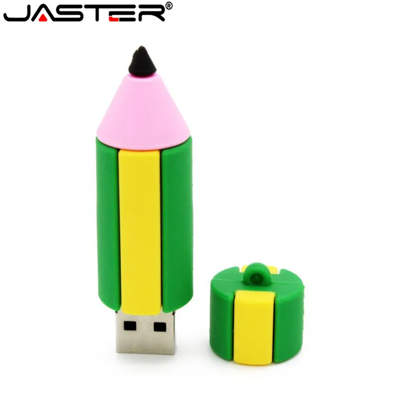 JASTER мультфильм модель карандаша Флешка 4 ГБ 8 ГБ 16 ГБ 32 ГБ 64 ГБ usb 2,0 usb флеш-накопитель карта памяти модный подарок