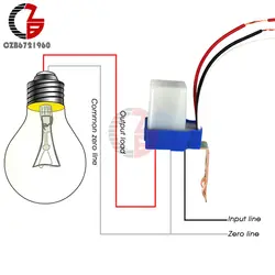 AC 220 В DC 12 В 24 В переключатель автоматический Автоматическое включение/выключение фотоэлемент переключатель уличного света 10A фотоэлемент