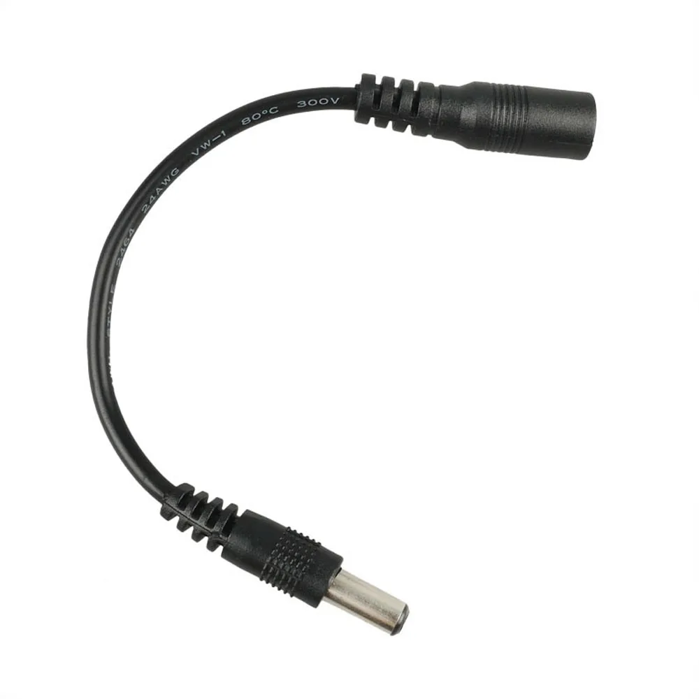  10Pcs Guitar Reverse Polarity Converter Lead Cable Black 173mm for Guitar Effect Pedal Keyboard Gui