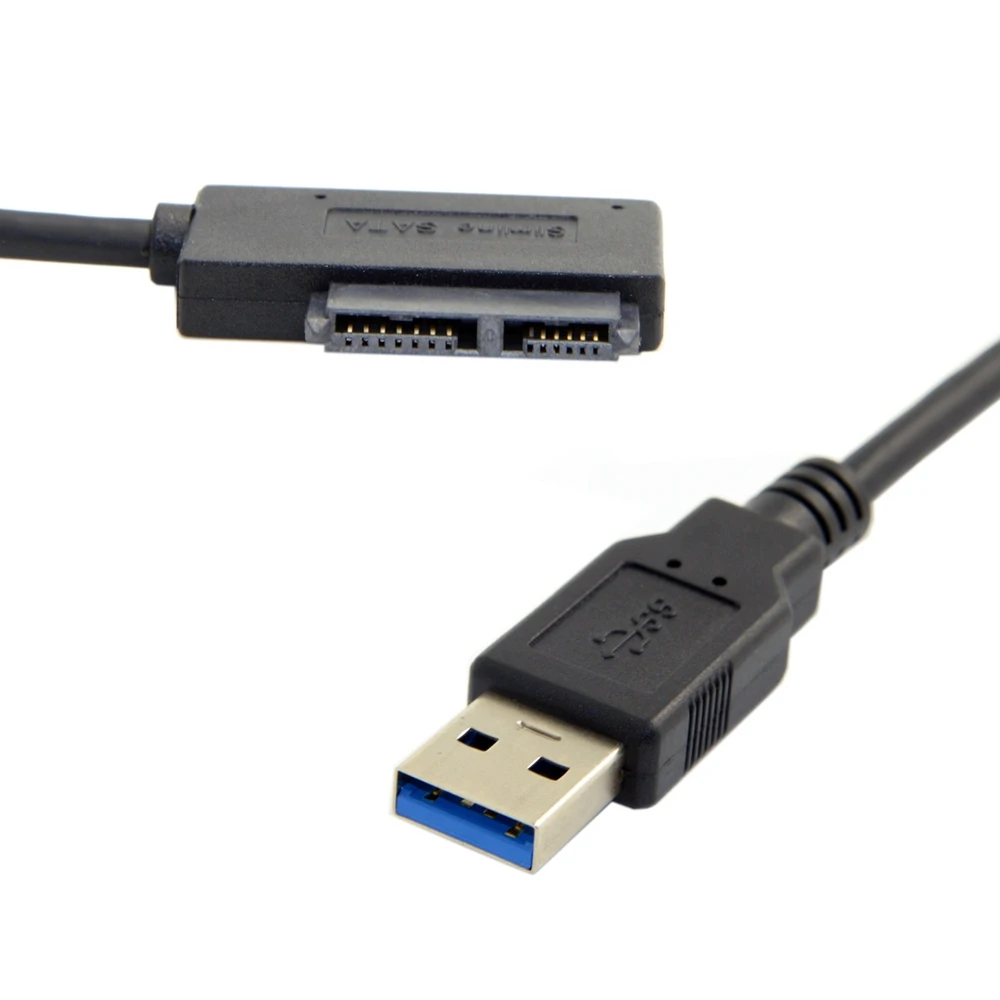MLLSE USB 3,0 мужчина к Slimline SATA 7+ 6 13 штыревой адаптер для ноутбука CD оптический CB0565